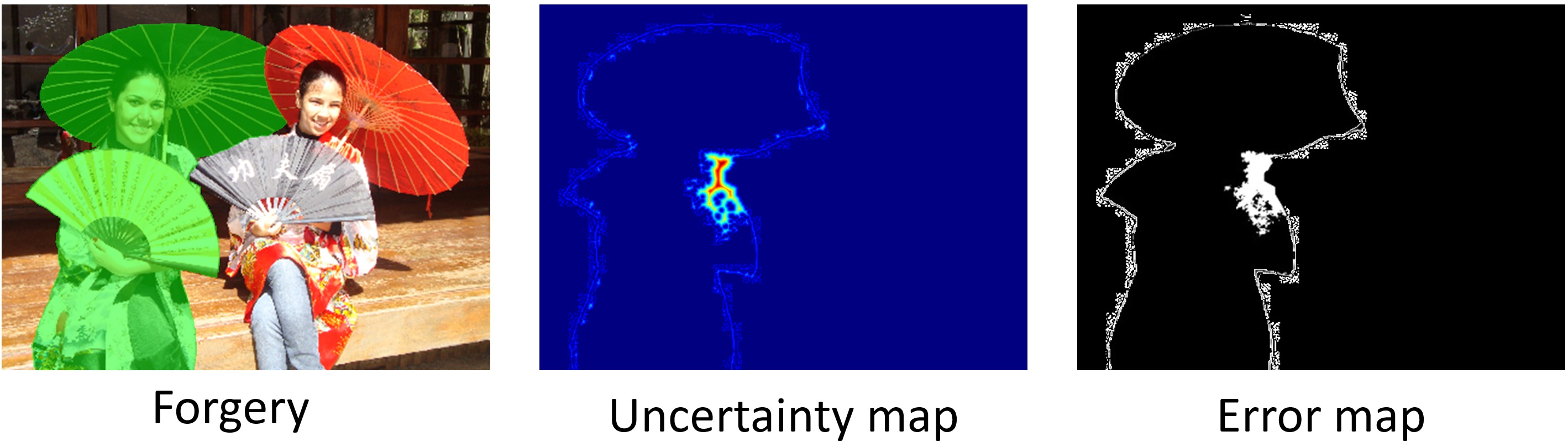 Uncertainty and error maps produced by UGD-IML.