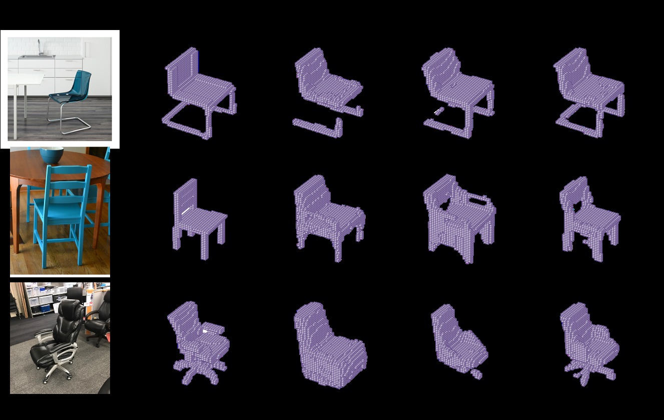 VIPNet reconstructions from real-world multi-view images.